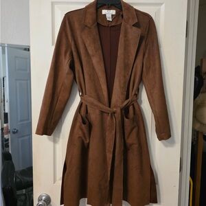 Brown suede jacket